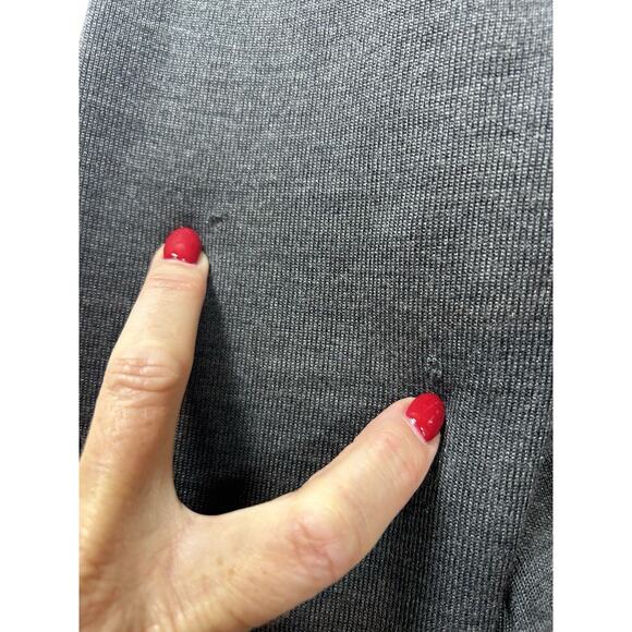 Soft Surroundings Runway Tunic Sweater Women’s Size Large Black Gray Velvet Wool - Picture 5 of 6